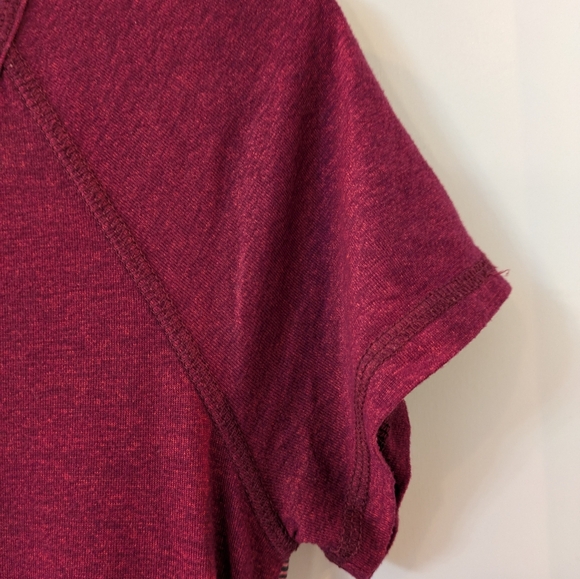 Athleta Ruched Striped Active Tee - Picture 7 of 7